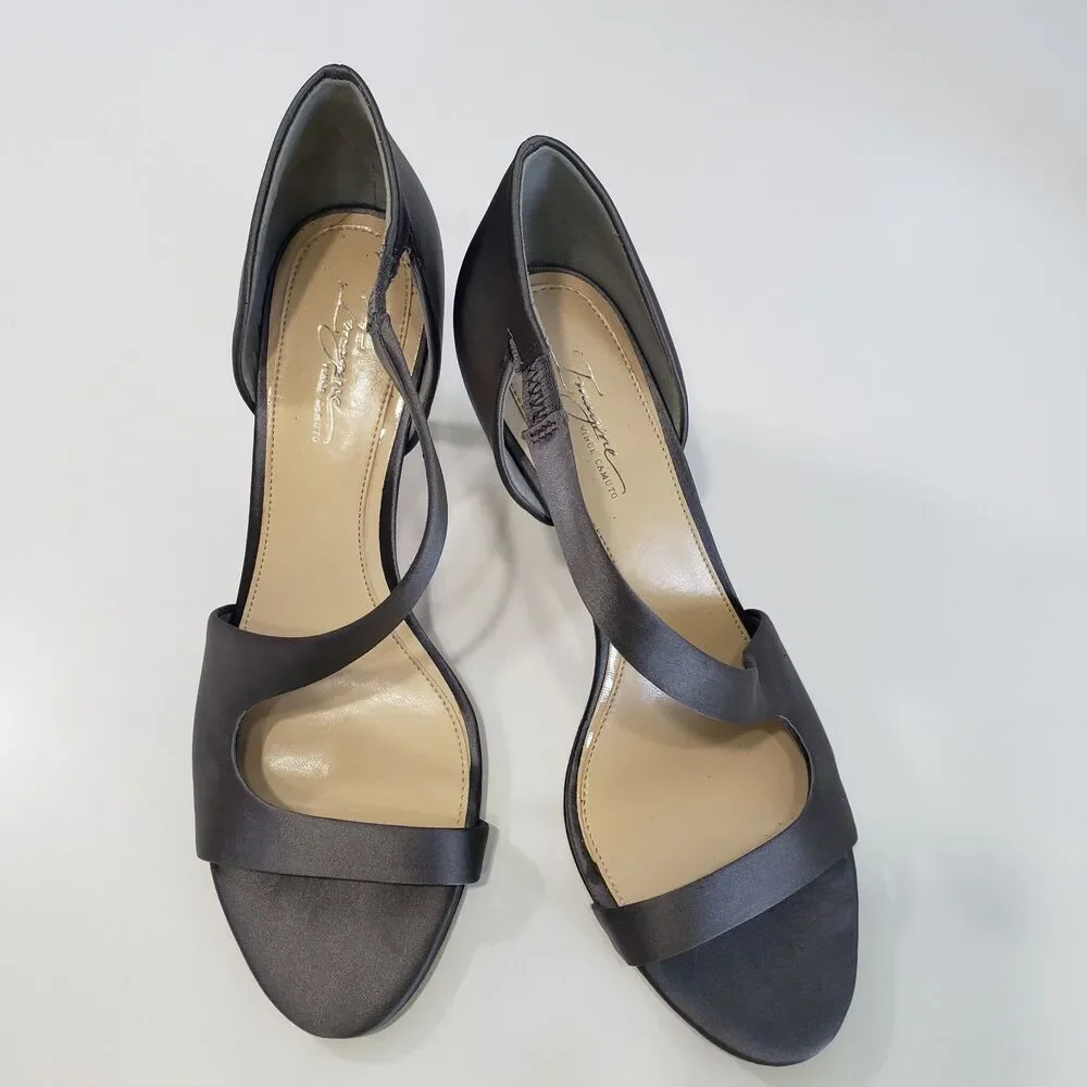 Like New Imagine by Vince Camuto Women's Grey Open Toe 3.5